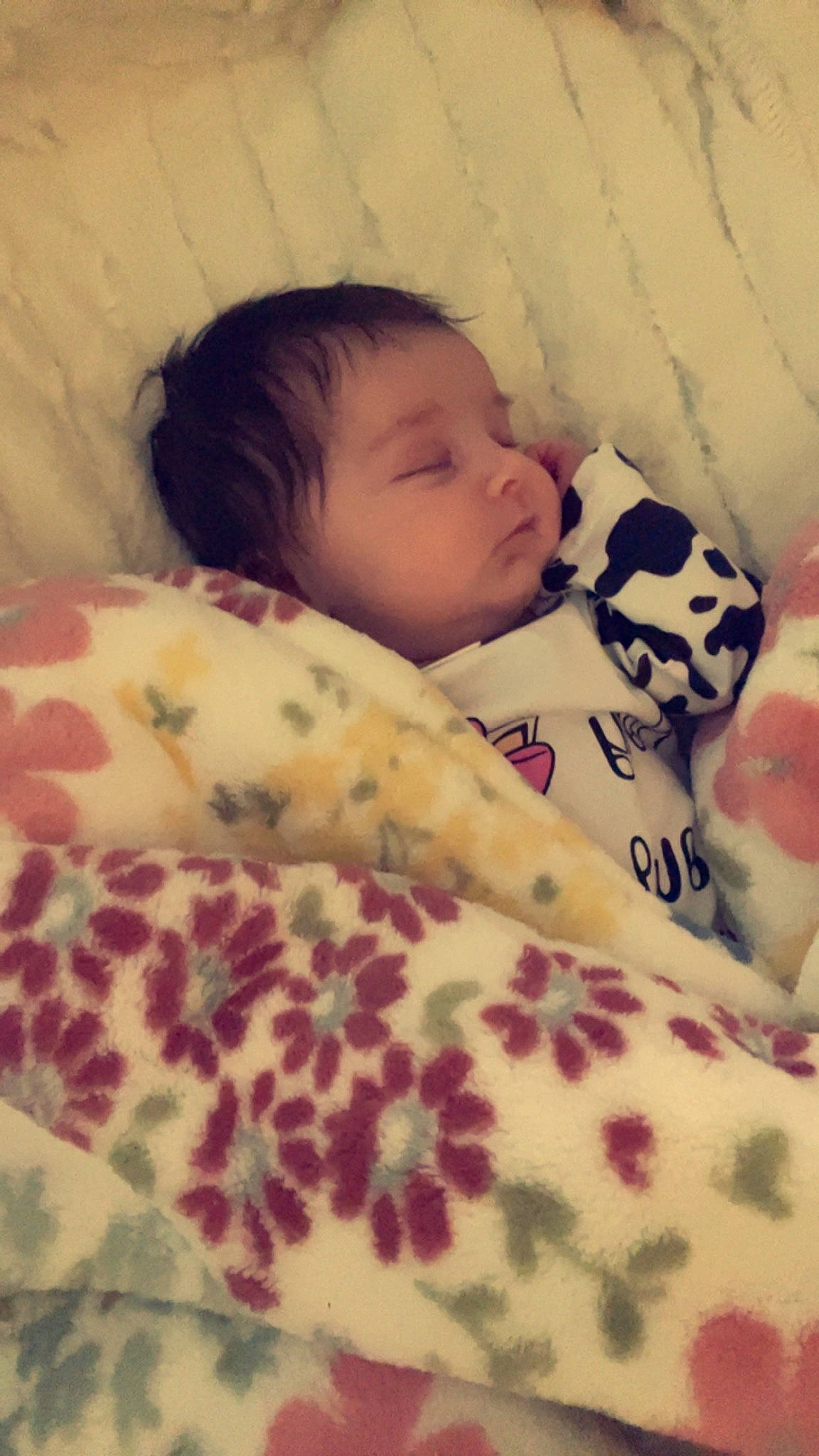 Izabella is registered to the contest to win money with this photo: baby, baby_sleeping, bed, bed_sheet, bedding, bedtime, blanket, child, comfort, flesh, fur, linens, nap, pattern, person, room, skin, sleep, sleeve, textile