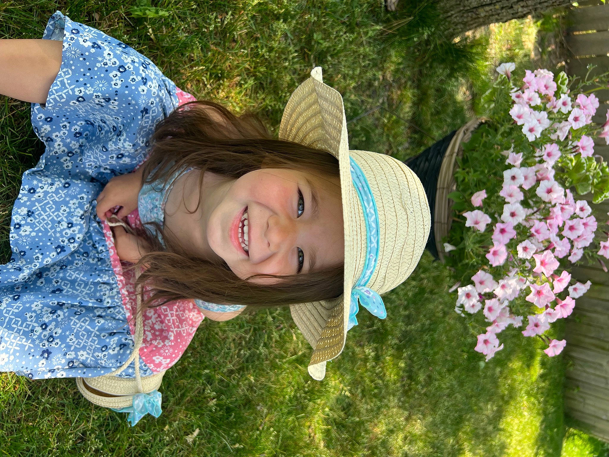 Della joined the competition — help win amazing prizes! child, fashion_accessory, flower, flower_arranging, fun, garden, grass, grassland, happy, hat, headwear, joy, leisure, people_in_nature, person, petal, pink, plant, portrait_photography, recreation