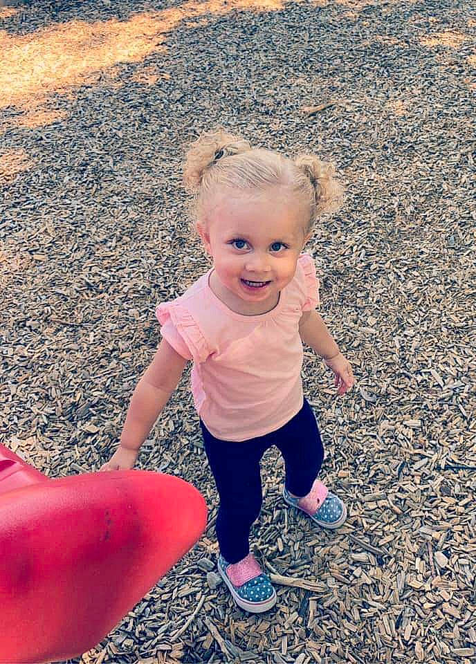 Alasia is registered to the contest to win money with this photo: baby, blond, child, eye, fun, grass, joy, people, person, pink, plant, play, sand, smile, soil, summer, toddler, tree, vacation