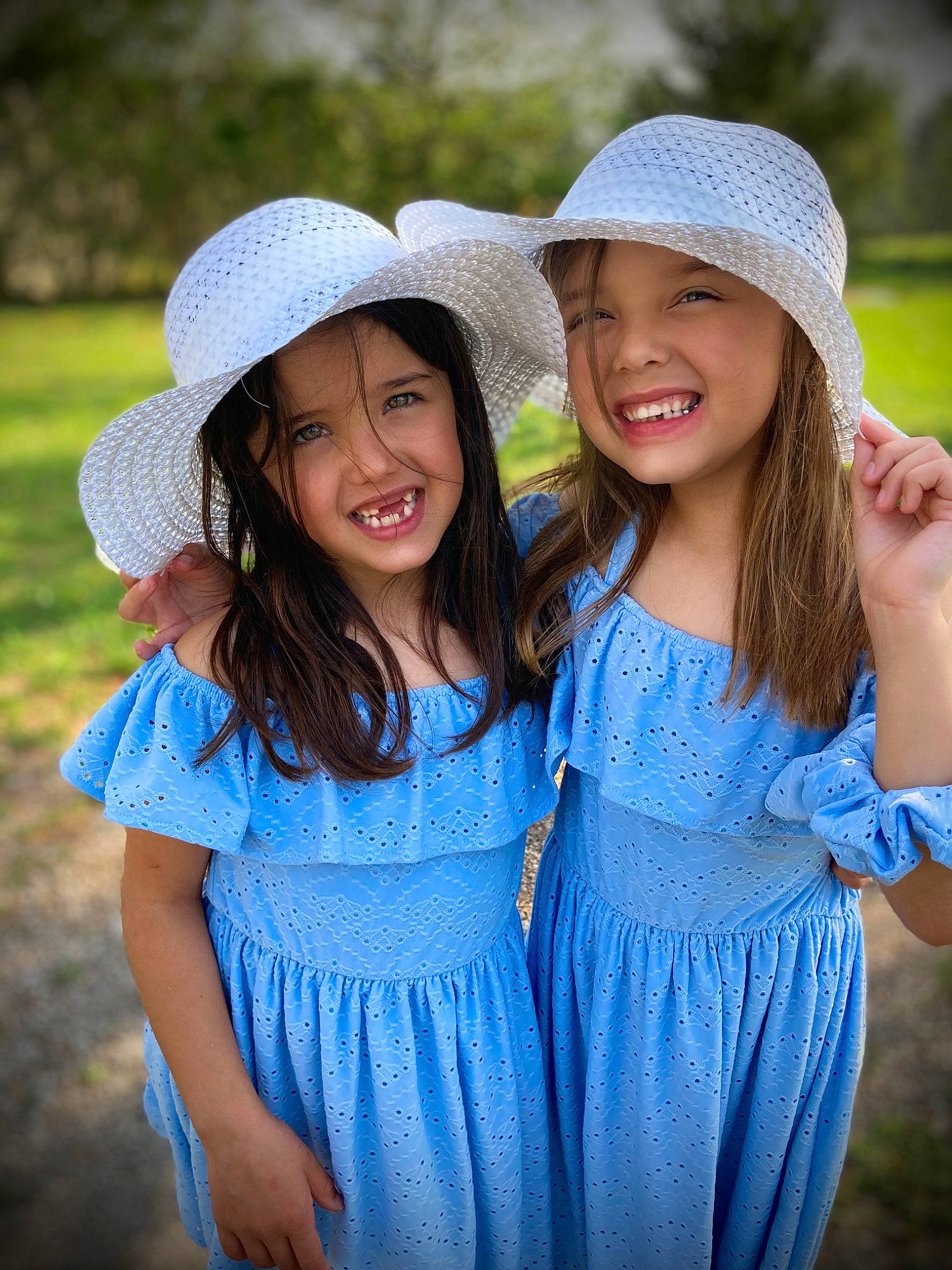 Annamarie joined the competition — help win amazing prizes! azure, cap, dress, face, facial_expression, flash_photography, fun, grass, hair, hairstyle, hand, happy, hat, headgear, headwear, interaction, joy, one_piece_garment, people_in_nature, person