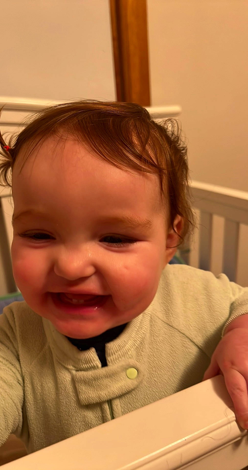 Sofia is registered to the contest to win money with this photo: baby, baby_playing_with_food, baby_toddler_clothing, cheek, chin, ear, eyebrow, eyelash, face, facial_expression, finger, forehead, iris, joy, lip, mouth, nose, person, skin, smile