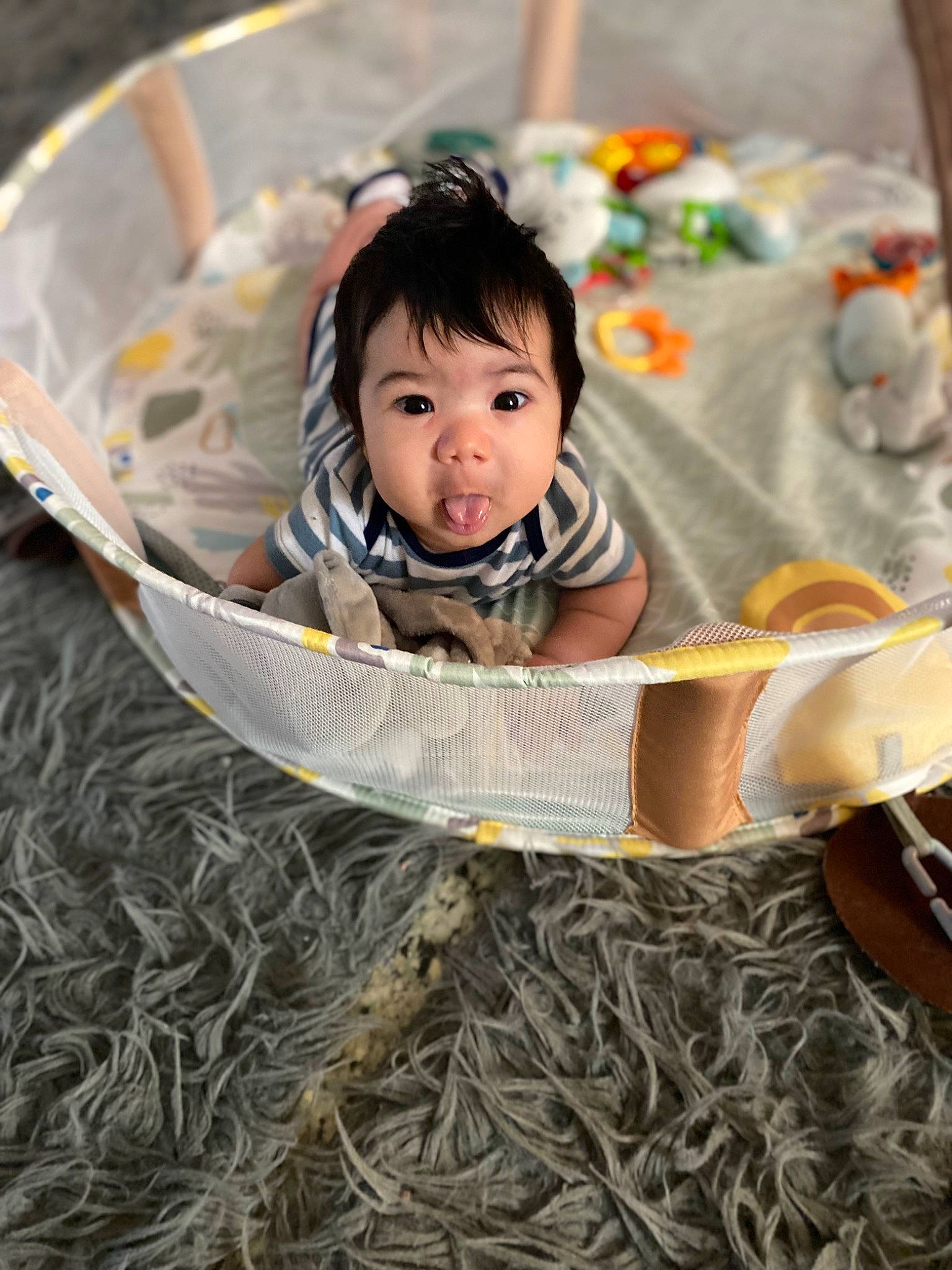 Lorenzo joined the competition — help win amazing prizes! baby, baby_carriage, baby_products, baby_toddler_clothing, basket, bib, chair, child, comfort, eye, fun, grass, happy, head, iris, leisure, people_in_nature, person, sitting, surprise