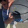 Josiah joined the competition — help win amazing prizes! active, ball, basketball, casual_clothing, child, concrete, daylight, fun, holding, outdoor, playing, portrait, shadow, shorts, sneakers, sports, summer, sunlight, tshirt, young_child