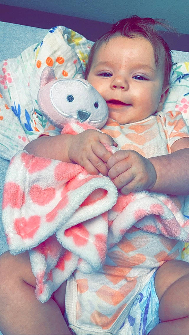 Alena joined the competition — help win amazing prizes! azure, baby_toddler_clothing, blue, cheek, facial_expression, finger, gesture, happy, iris, mammal, mouth, nose, person, pink, red, skin, smile, textile, toy, vertebrate