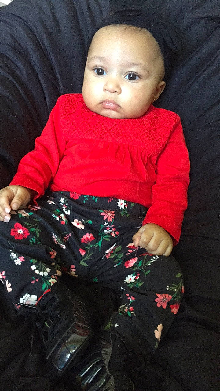 Kloey is registered to the contest to win money with this photo: baby, baby_toddler_clothing, cheek, child, person, sitting, sleeve, toddler