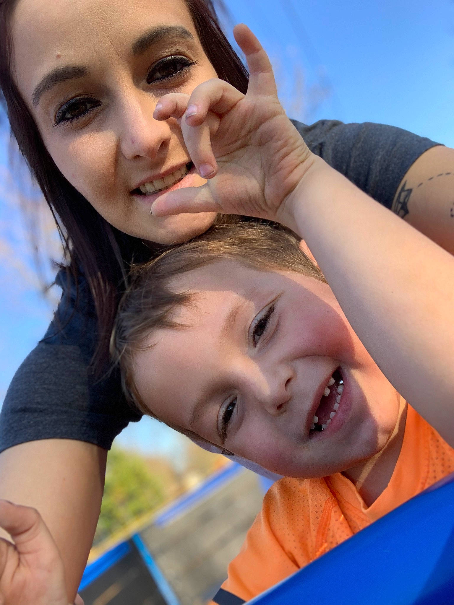 Bryson joined the competition — help win amazing prizes! blue, daytime, eye, eyelash, face, facial_expression, flash_photography, hair, hairstyle, happy, head, joy, lip, mouth, neck, organ, people_in_nature, person, shoulder, skin