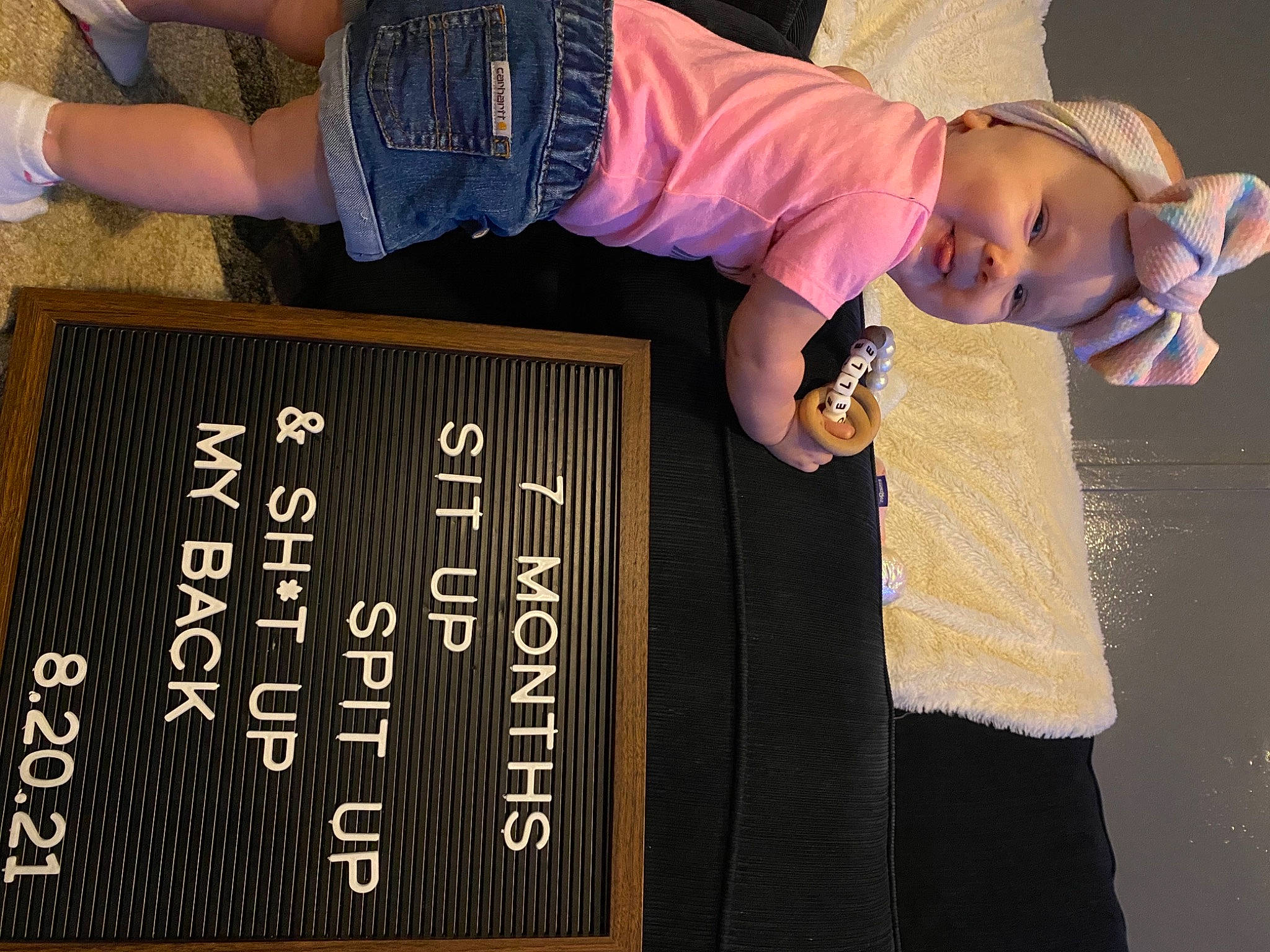 Joelle joined the competition — help win amazing prizes! arm, baby, baby_products, blackboard, chalk, child, event, font, fun, gesture, pattern, person, room, slate, toddler