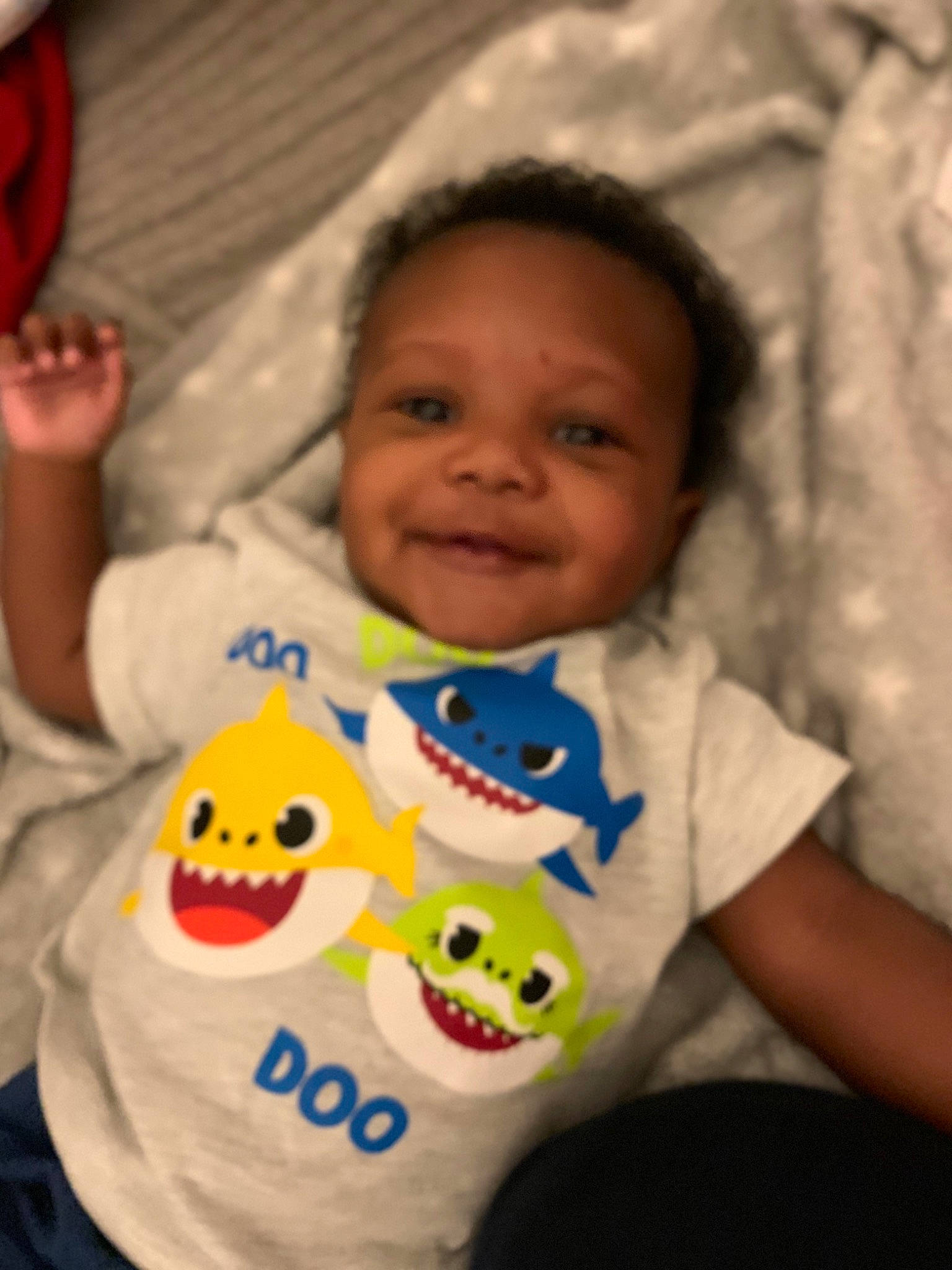 Xane is registered to the contest to win money with this photo: baby, baby_products, baby_toddler_clothing, baby_toys, bib, cheek, child, cool, eye, facial_expression, fictional_character, happy, iris, joy, laugh, linens, organ, person, product, sleeve