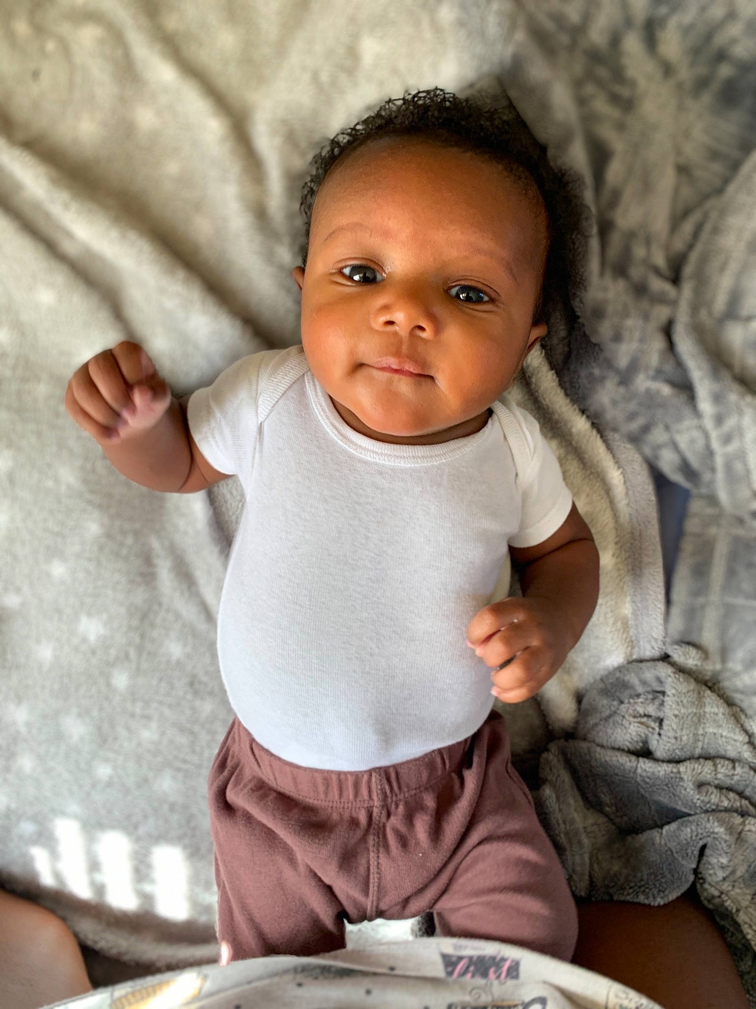 Xane joined the competition — help win amazing prizes! baby, baby_toddler_clothing, cheek, child, hand, kitchen_utensil, nose, person, plate, porcelain, skin, thumb, toddler