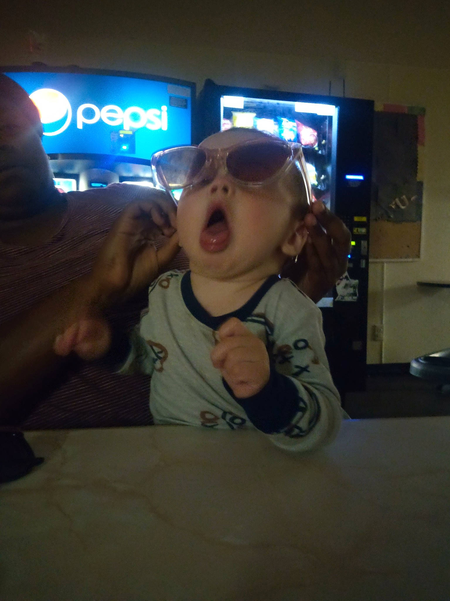 Micah joined the competition — help win amazing prizes! audio_equipment, cool, display_device, electronic_device, entertainment, event, eyewear, fun, gadget, gesture, goggles, led_backlit_lcd_display, mouth, multimedia, person, personal_protective_equipment, space, t_shirt, thumb, toddler