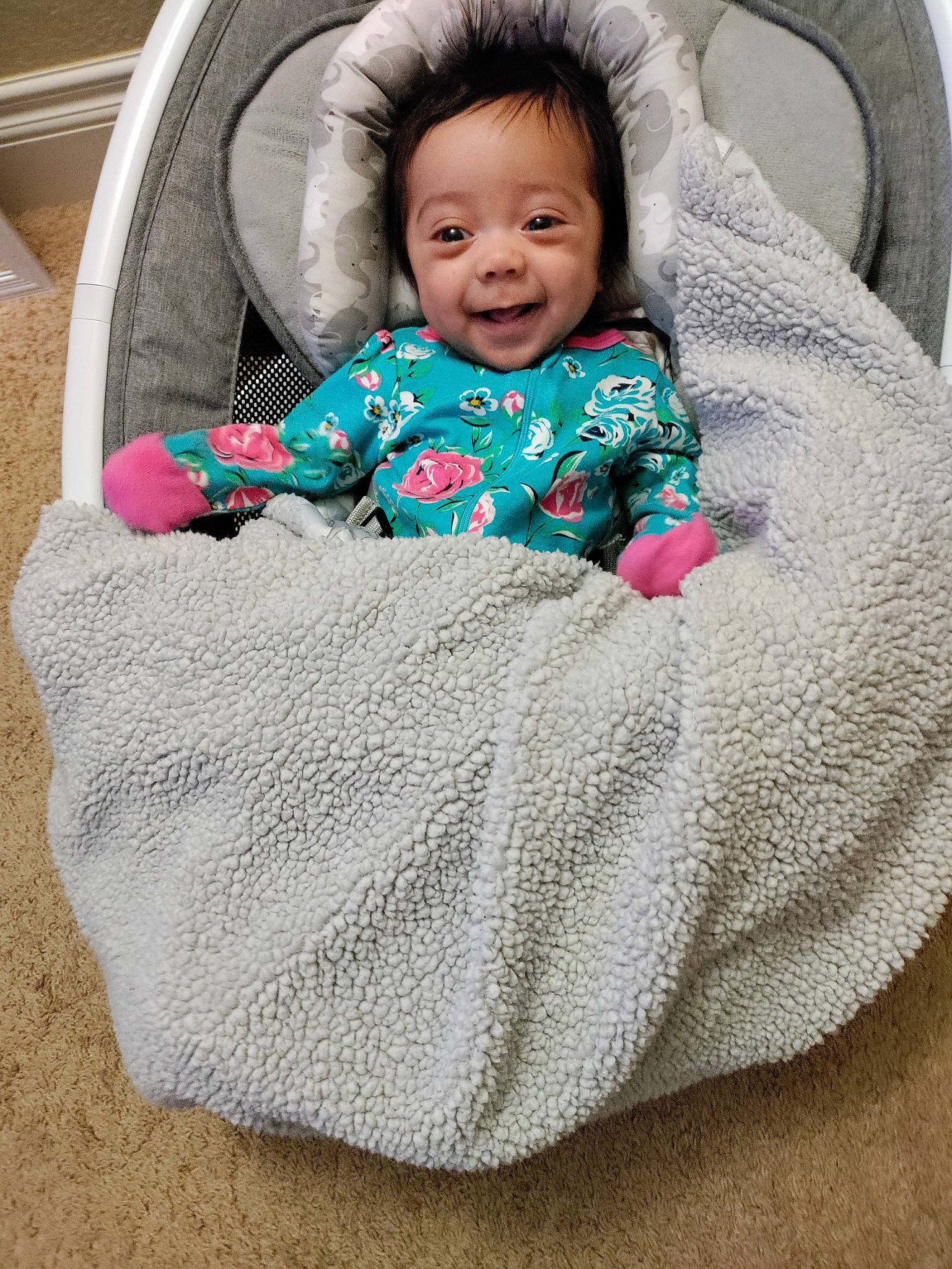 Khaleesi joined the competition — help win amazing prizes! baby_toddler_clothing, beauty, cheek, child, comfort, dress, facial_expression, hairstyle, happy, mammal, organ, outerwear, people, person, pink, product, skin, sleeve, smile, textile