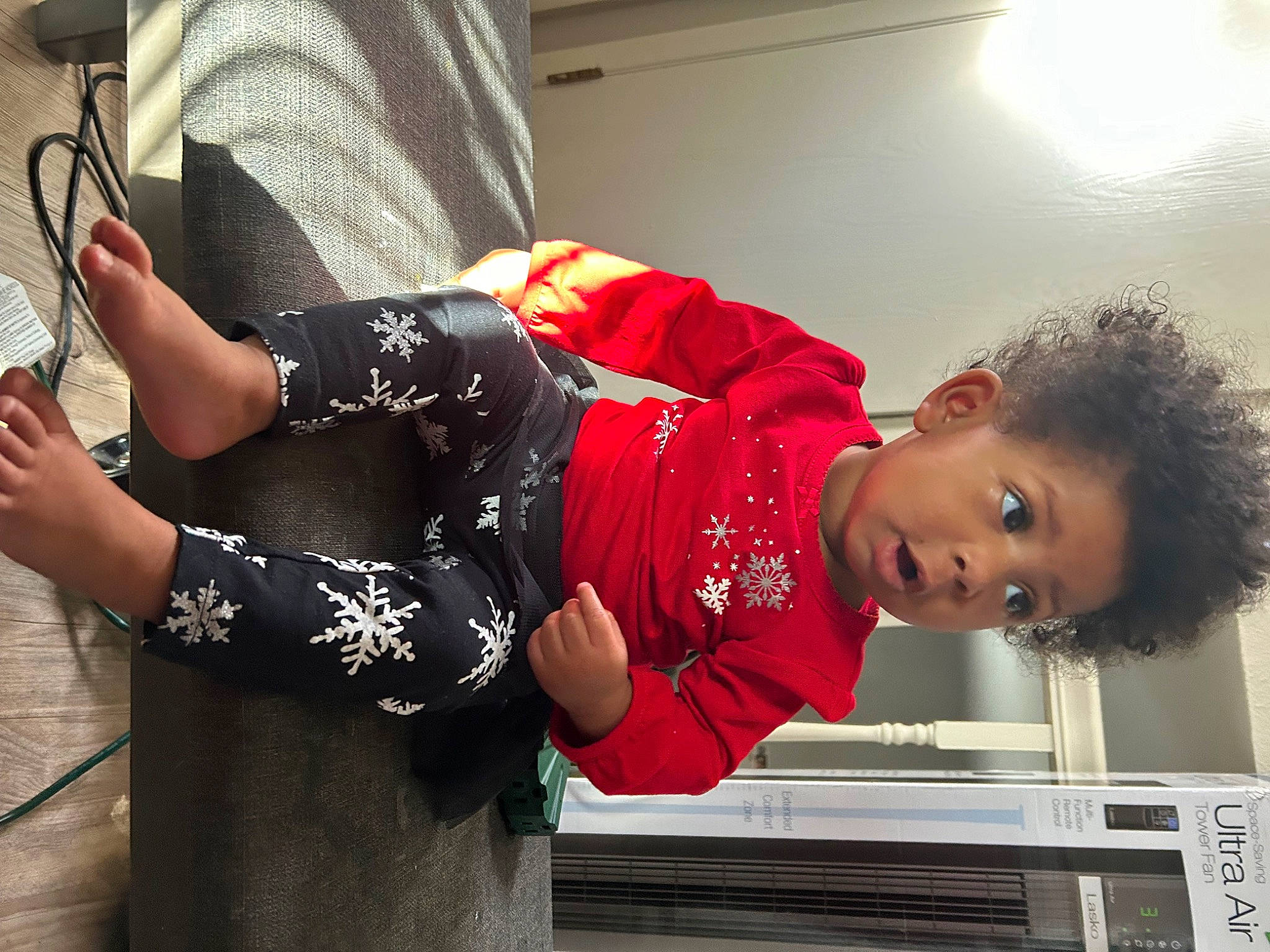 Kapri is registered to the contest to win money with this photo: child, elbow, fun, gesture, happy, person, room, sleeve, sportswear, surprise, t_shirt, toddler, waist, wrist