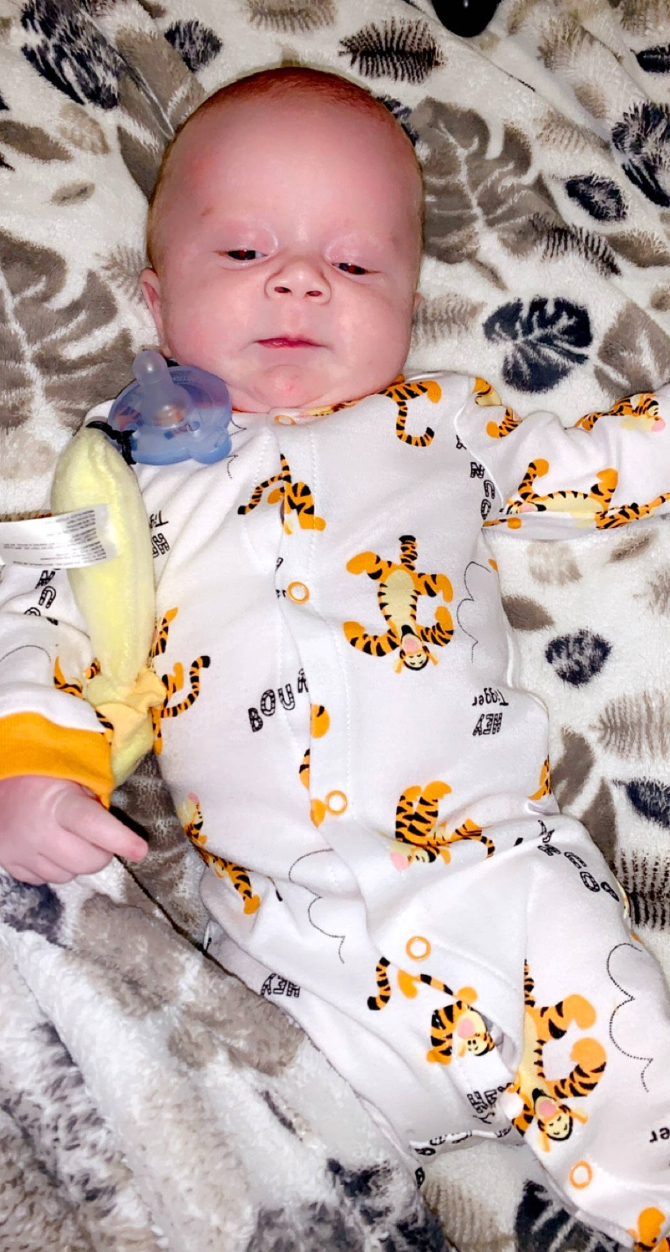 Craysin joined the competition — help win amazing prizes! baby, baby_toddler_clothing, child, collar, comfort, dress_shirt, face, happy, infant_bodysuit, linens, orange, pattern, person, photograph, portrait_photography, sleeve, smile, t_shirt, toddler, top