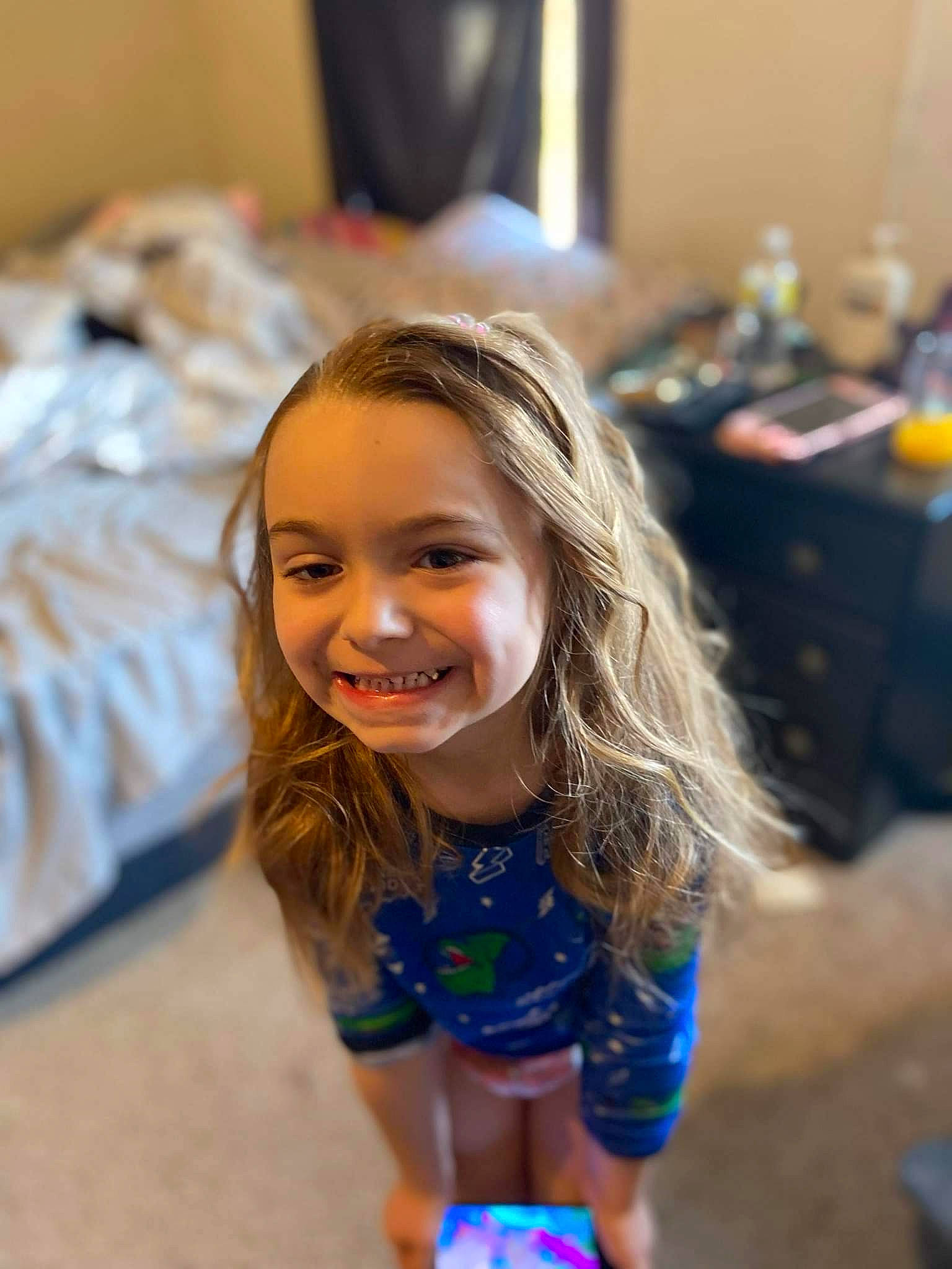 Sarah joined the competition — help win amazing prizes! arm, beauty, child, electric_blue, event, facial_expression, floor, flooring, fun, hair, hairstyle, happy, iris, joy, leisure, person, recreation, smile, standing, t_shirt