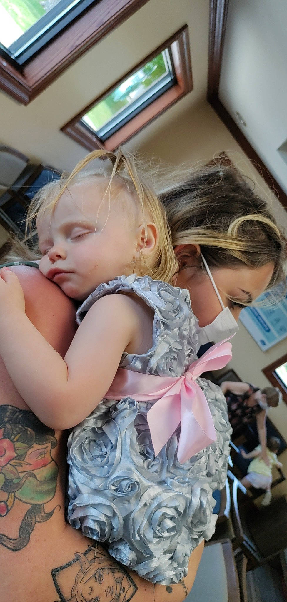 Charlotte joined the competition — help win amazing prizes! baby, baby_toddler_clothing, blond, brown_hair, child, day_dress, facial_expression, fashion_accessory, fashion_design, fun, happy, head, iris, long_hair, pattern, people, person, room, shoulder, sitting