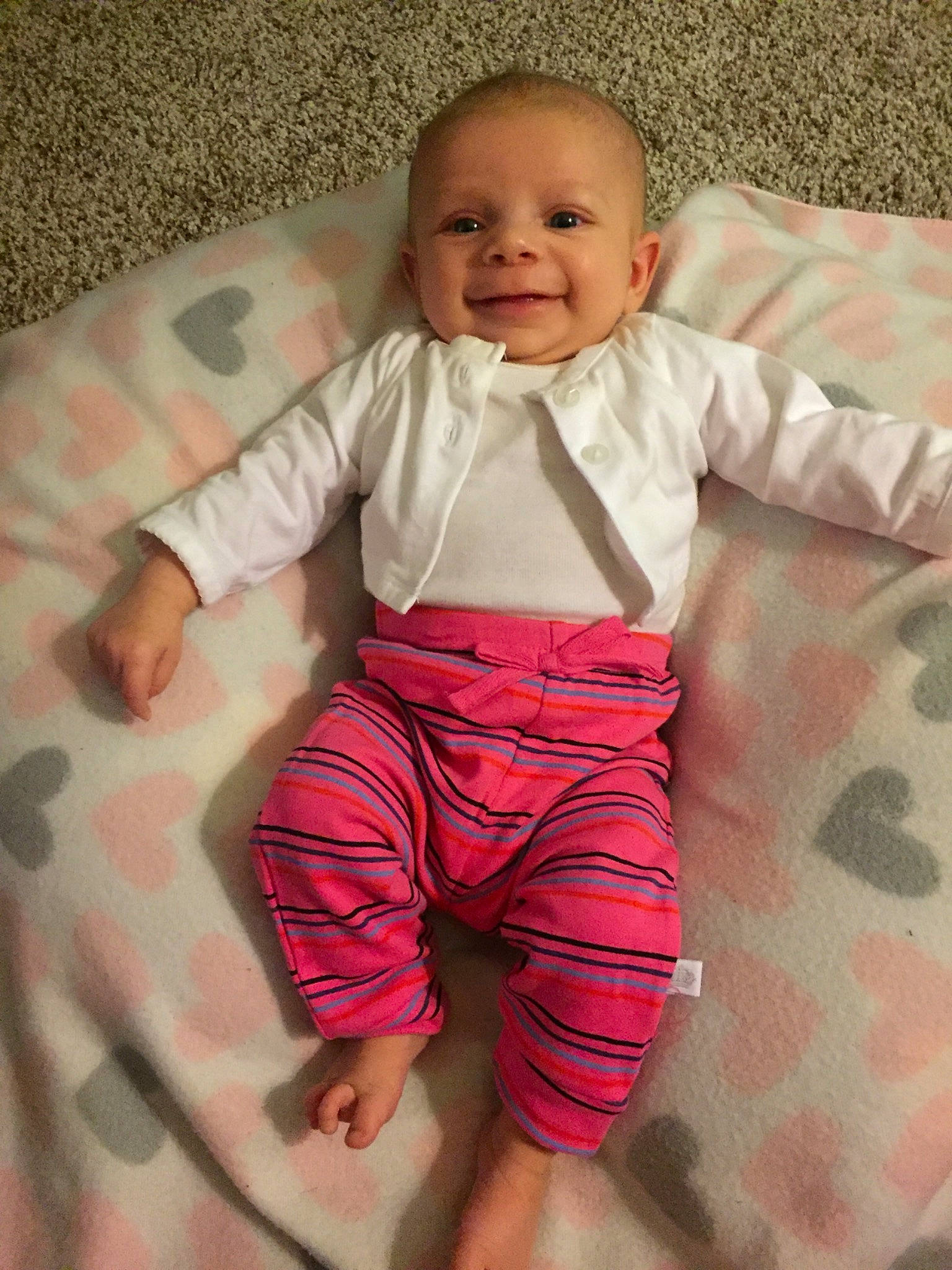 Kaleigha joined the competition — help win amazing prizes! baby, baby_products, baby_toddler_clothing, cheek, child, joy, person, pink, product, skin, toddler