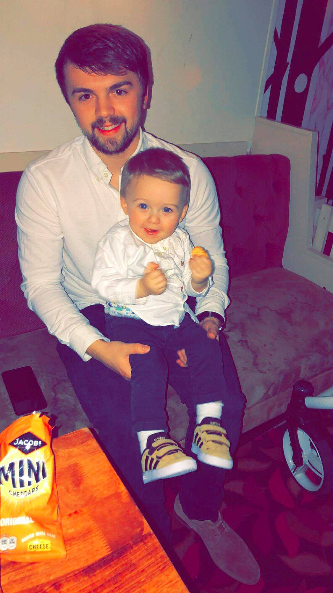 Jackson Anthony Harris is registered to the contest to win money with this photo: child, daughter, person, shoe, smile, t_shirt, toddler