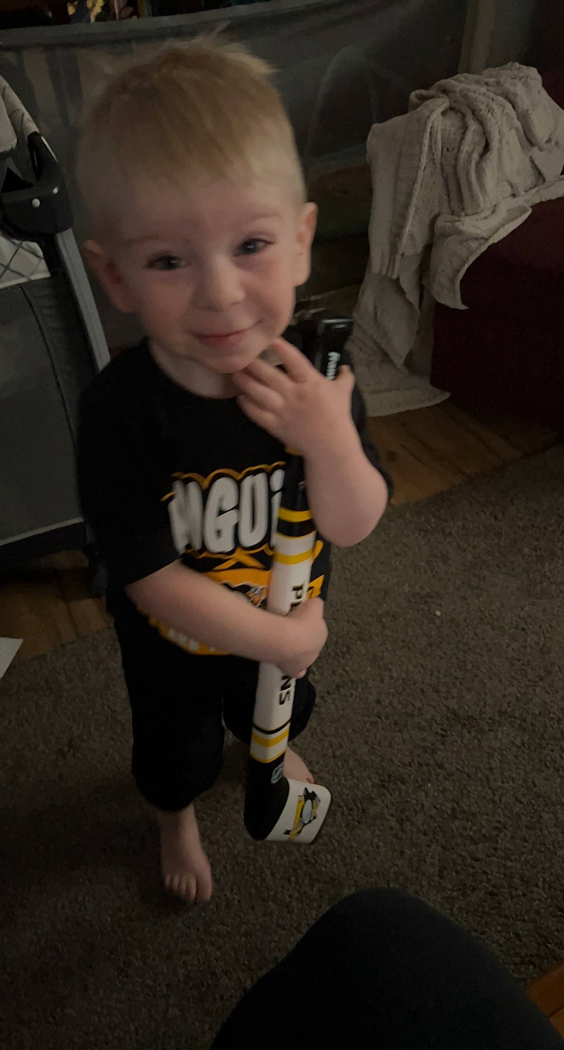 Clint joined the competition — help win amazing prizes! chin, eye, face, finger, floor, flooring, hairstyle, human_body, iris, joint, leg, mouth, person, shoe, shoulder, skin, sleeve, smile, standing, thumb