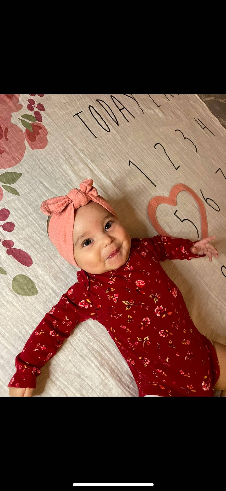 Nyla joined the competition — help win amazing prizes! art, baby, baby_laughing, baby_toddler_clothing, child, circle, costume_hat, font, fun, happy, headwear, linens, magenta, paint, pattern, person, pink, portrait_photography, sleeve, smile
