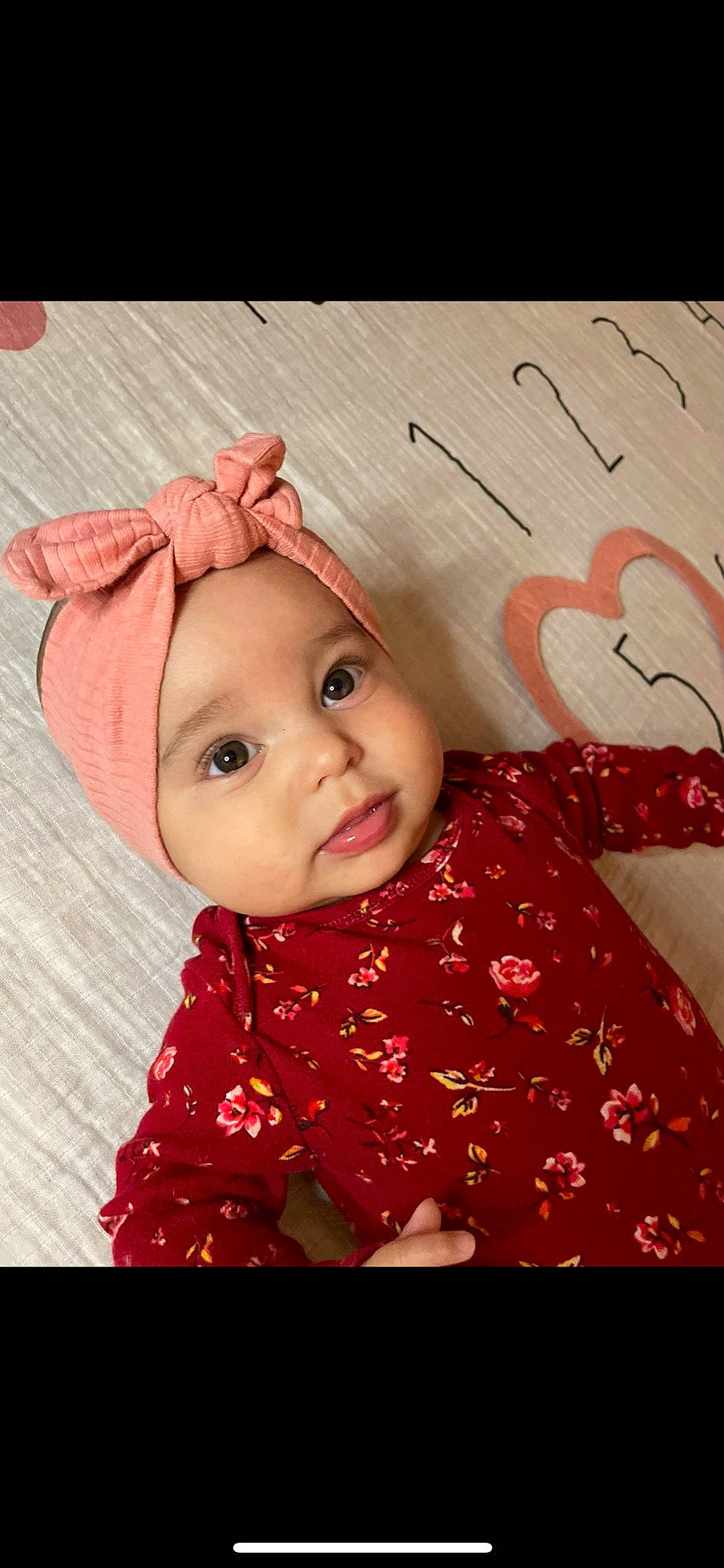 Nyla joined the competition — help win amazing prizes! baby, baby_toddler_clothing, cheek, child, collar, face, flash_photography, fun, fur, happy, headwear, linens, lip, magenta, pattern, peach, person, pink, portrait_photography, skin