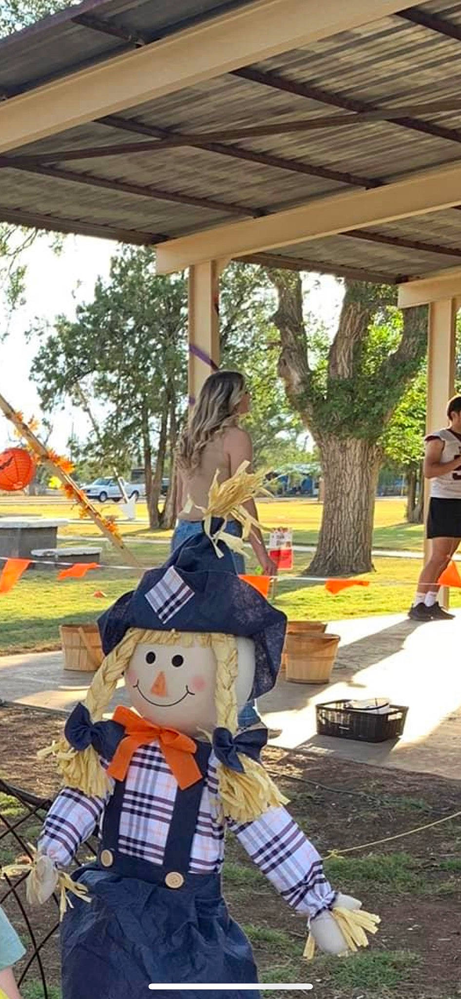 Addie joined the competition — help win amazing prizes! animation, blurred, costume, event, fun, grass, hat, lawn_ornament, leisure, person, plant, recreation, shorts, sun_hat, tourism, tree, vacation, wood