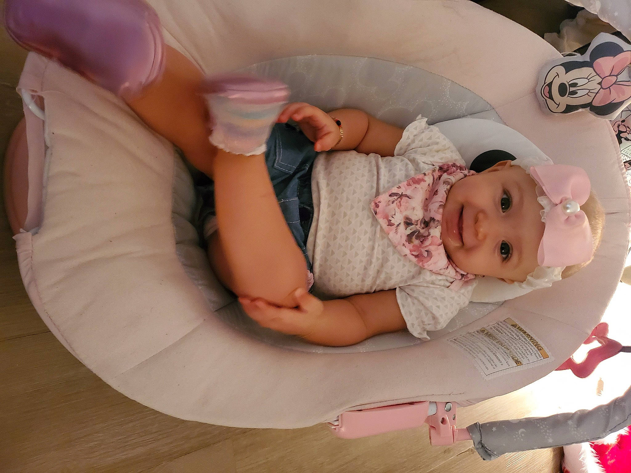áilana joined the competition — help win amazing prizes! baby, baby_products, baby_safety, baby_sleeping, baby_toddler_clothing, child, comfort, finger, foot, happy, headgear, headwear, human_body, joy, linens, nail, pattern, person, pink, room