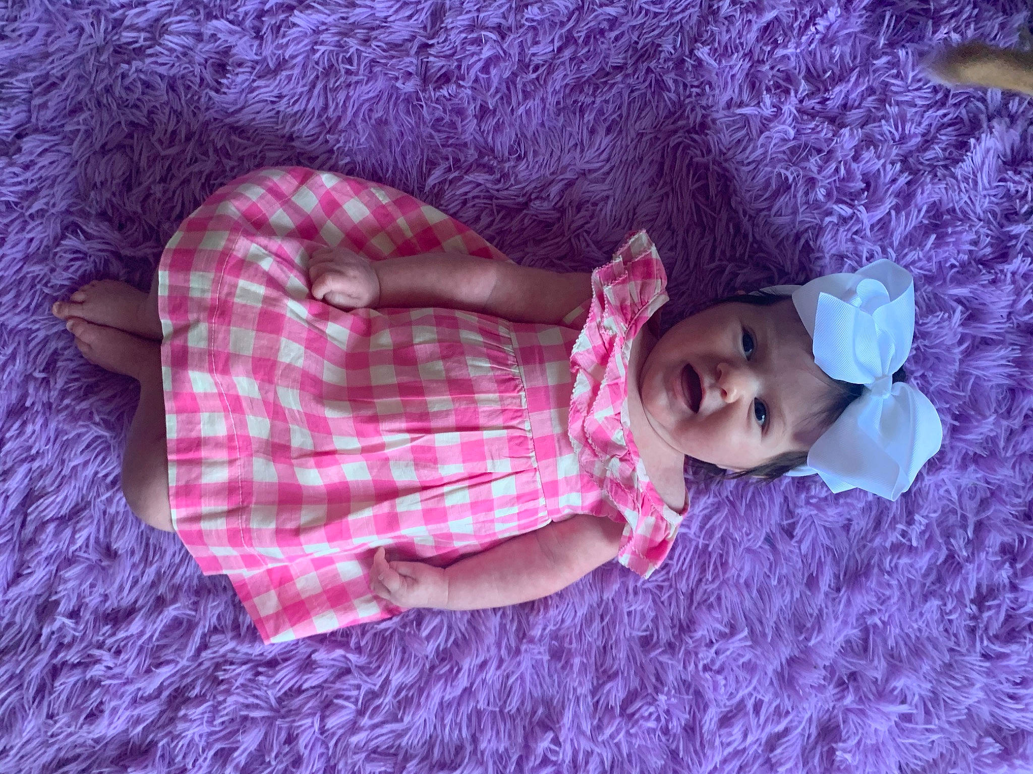 Marie joined the competition — help win amazing prizes! baby, child, headwear, person, pink, purple, toddler