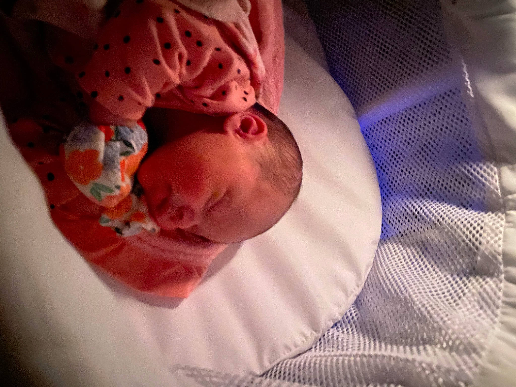 Hensley is registered to the contest to win money with this photo: baby, baby_products, bedtime, cheek, child, childbirth, comfort, event, eyebrow, iris, linens, lip, magenta, mouth, nap, nose, person, pink, skin, textile