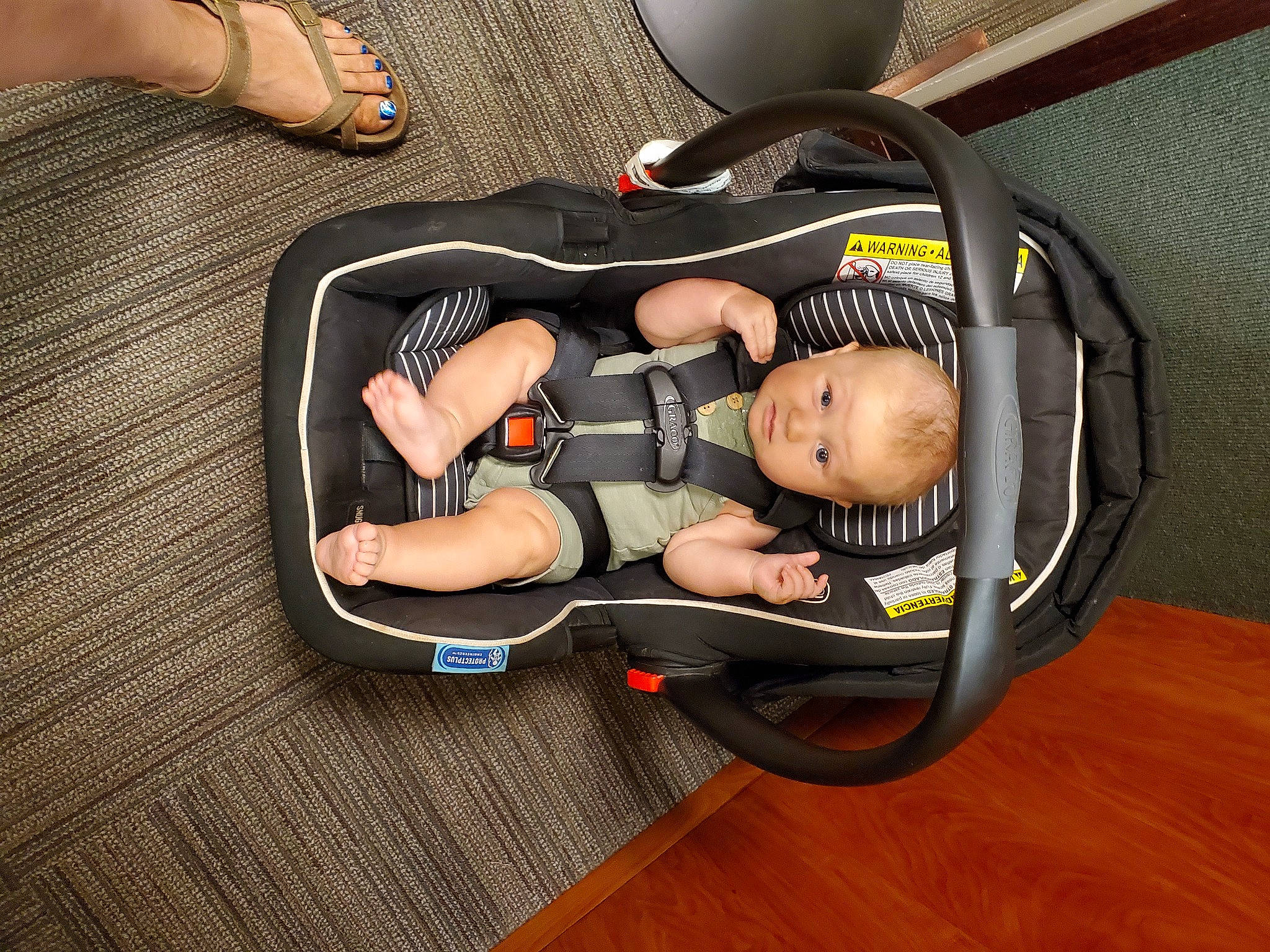 Elijah joined the competition — help win amazing prizes! auto_part, baby, baby_carriage, baby_products, baby_safety, baby_toddler_clothing, car_seat, child, comfort, flooring, hardwood, infant_bed, lap, person, personal_protective_equipment, sitting, thigh, tire, toddler, wood