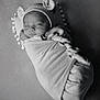 Jakhari joined the competition — help win amazing prizes! newborn, baby, sleeping, wrapped, blanket, hat, ears, black_and_white, portrait, soft_texture, peaceful, close_up, infant, cute, headwear, cozy, resting, child, indoors, calm
