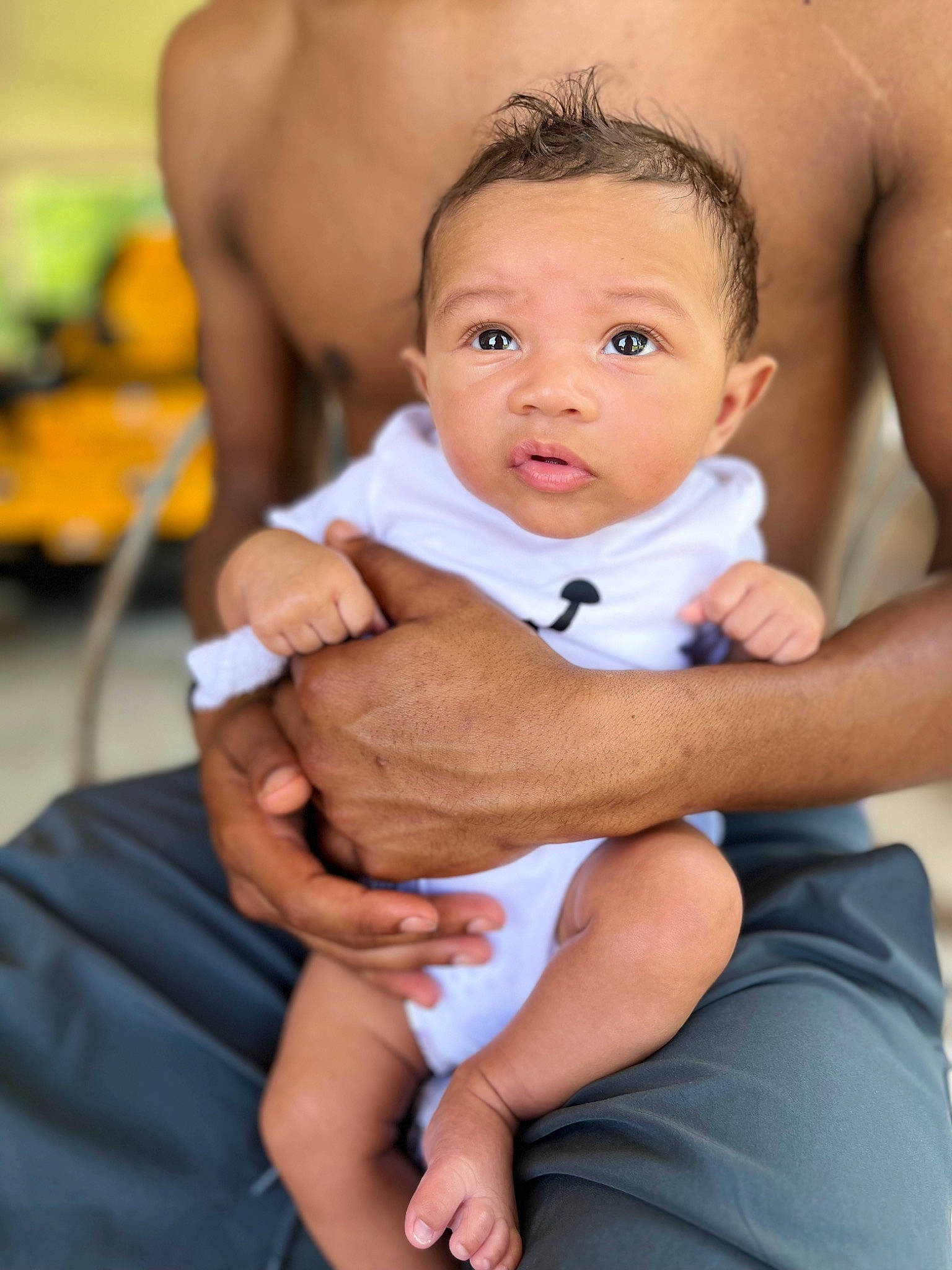 Jakai is registered to the contest to win money with this photo: abdomen, baby, baby_toddler_clothing, cheek, child, comfort, eye, finger, flash_photography, gesture, hand, happy, joint, nail, person, sitting, skin, stomach, thumb, toddler