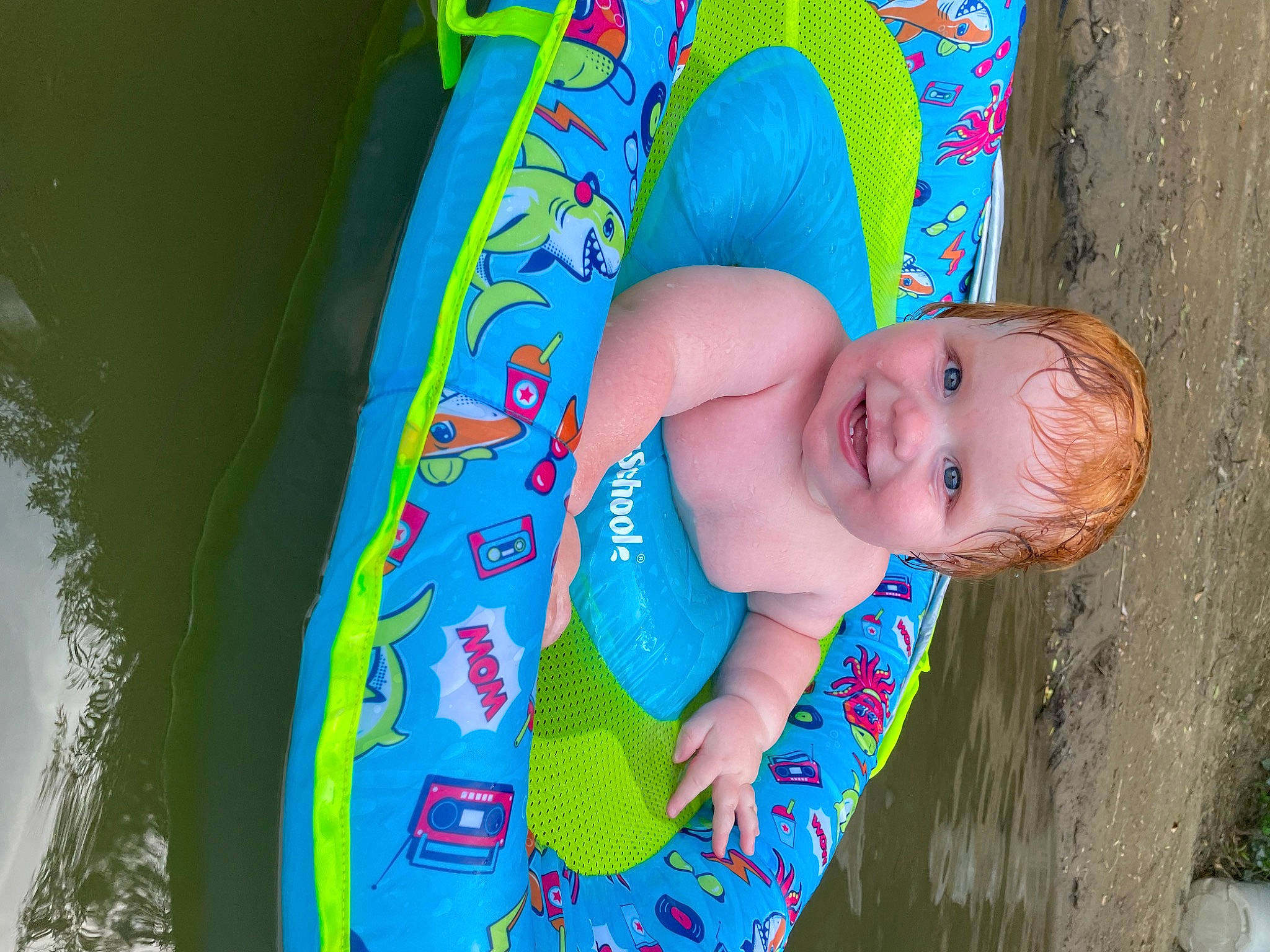 Calvin joined the competition — help win amazing prizes! azure, baby, baby_products, baby_toddler_clothing, blue, child, electric_blue, eye, fun, grass, happy, head, iris, joy, leisure, pattern, people_in_nature, person, play, product