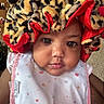 Alani Janae Herrod joined the competition — help win amazing prizes! adorable, baby, bib, bonnet, child, chubby_cheeks, close_up, clothing, cute, expression, face, headwear, hearts, indoor, infant, leopard_print, person, portrait, red_trim, young