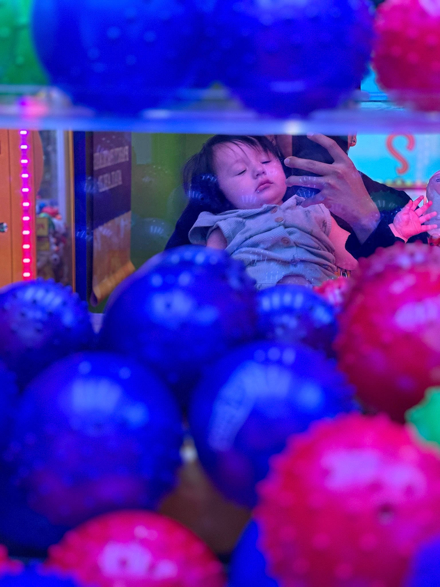 Mateo joined the competition — help win amazing prizes! ball, blue, electric_blue, entertainment, event, fun, leisure, light, lighting, magenta, night, party, party_supply, person, purple, recreation, red, toddler, toy, violet
