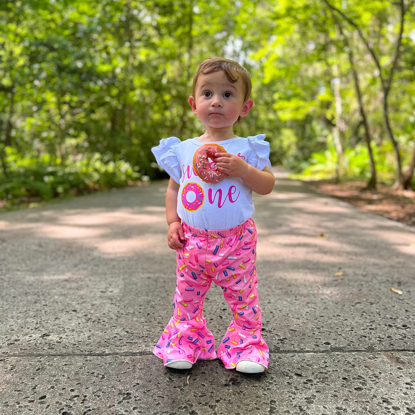 Rowan joined the competition — help win amazing prizes! child, clothing, face, female, girl, grove, head, land, nature, outdoors, pants, path, person, photography, plant, portrait, tree, vegetation, walking, woodland