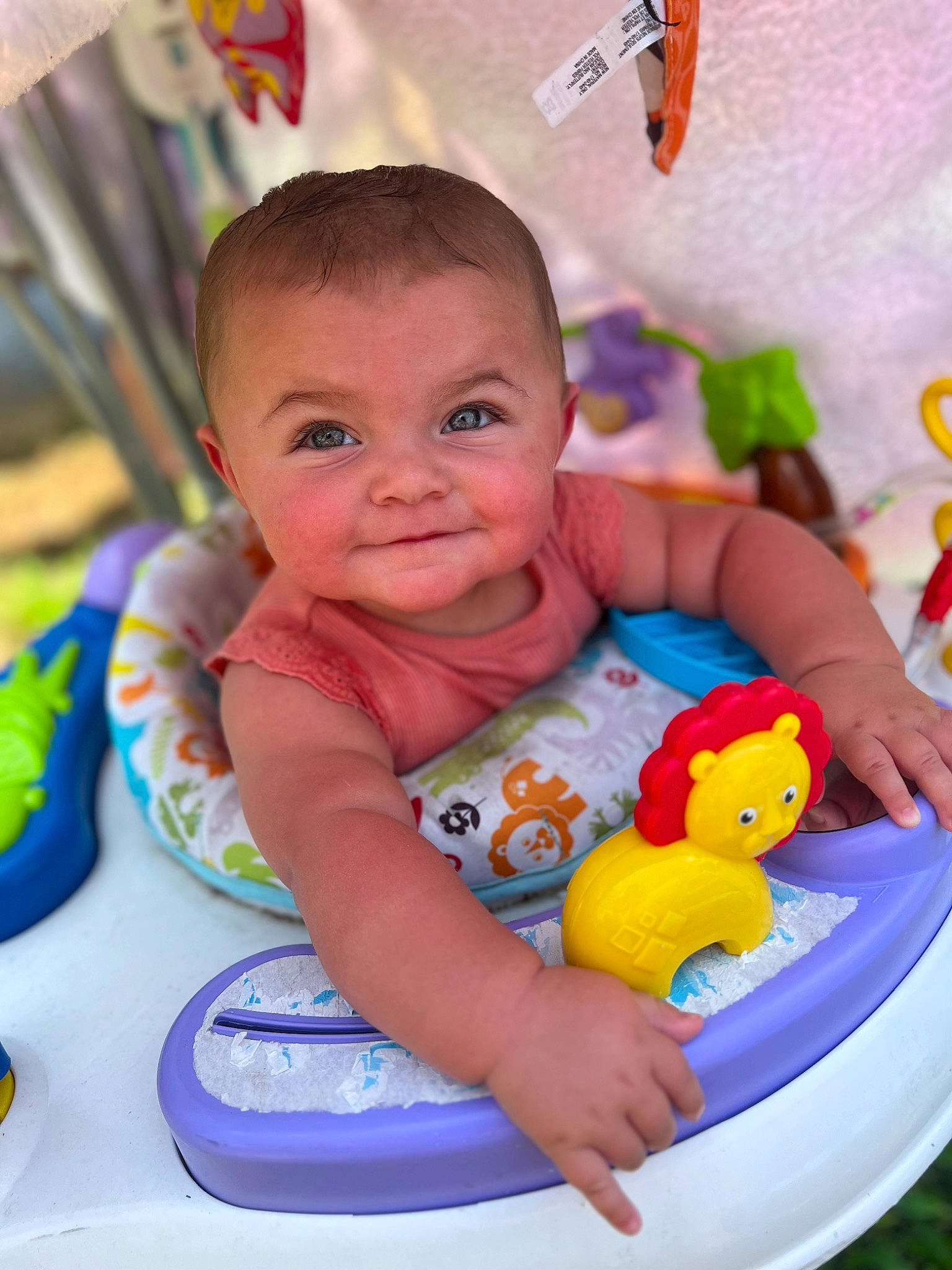 Paislee Sue is registered to the contest to win money with this photo: baby, baby_playing_with_toys, baby_products, baby_toddler_clothing, bath_toy, beauty, cheek, child, face, facial_expression, fun, happy, head, leisure, person, product, rubber_ducky, skin, smile, toddler