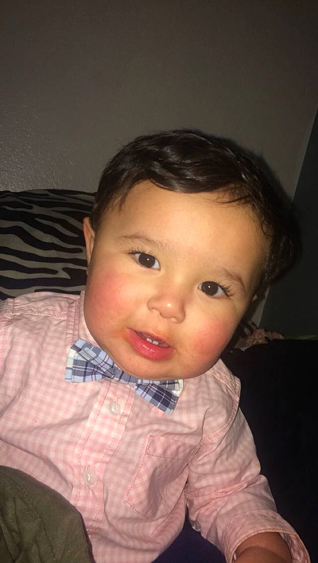 Jayven joined the competition — help win amazing prizes! baby, brown_hair, cheek, child, chin, ear, eye, eyebrow, face, forehead, hair, head, iris, lip, mouth, nose, person, sitting, skin, smile