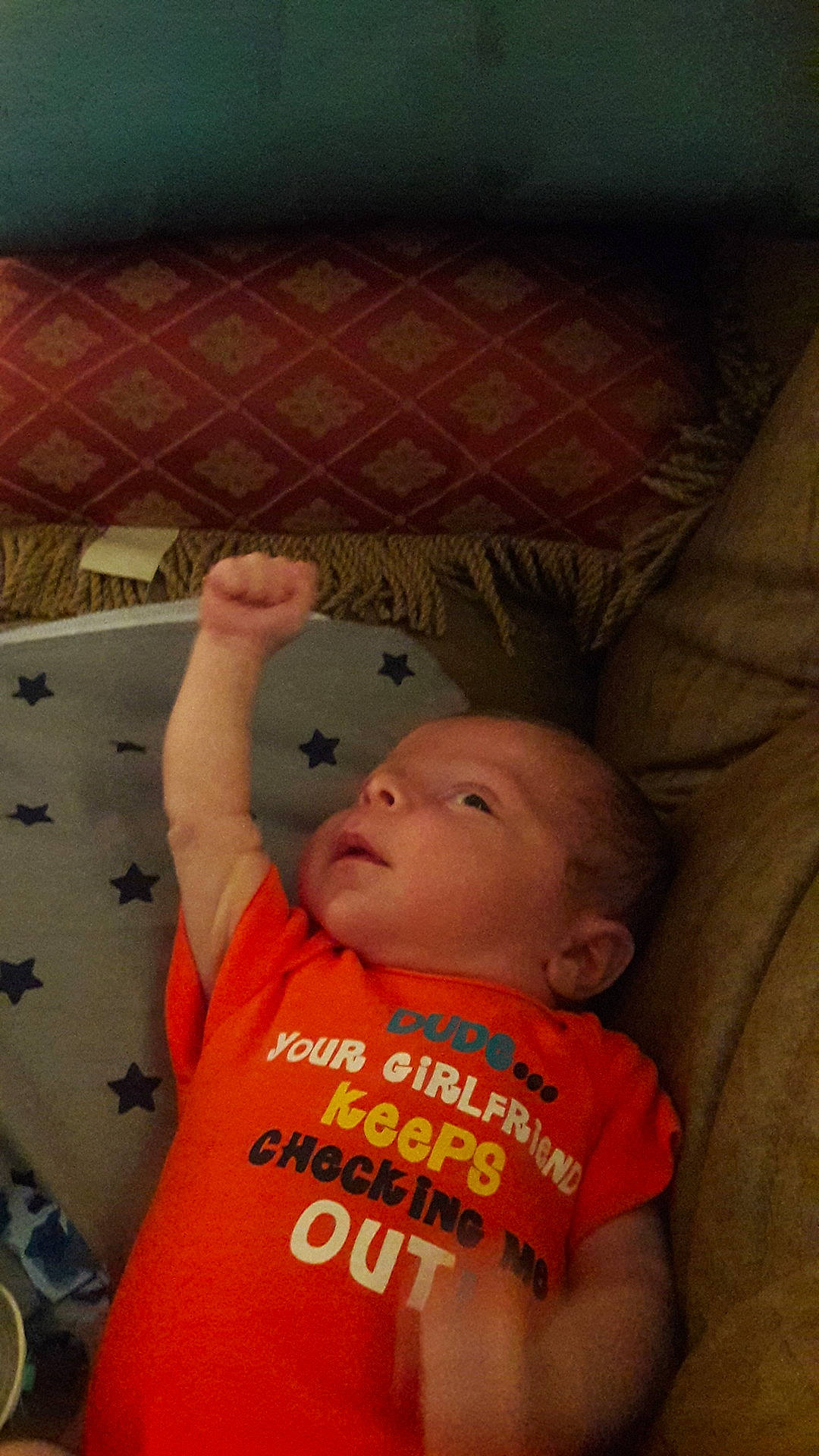 Sawyer joined the competition — help win amazing prizes! arm, bedtime, cheek, child, chin, day, eye, finger, forehead, fun, hand, head, infant, mouth, muscle, nose, organ, person, red, skin