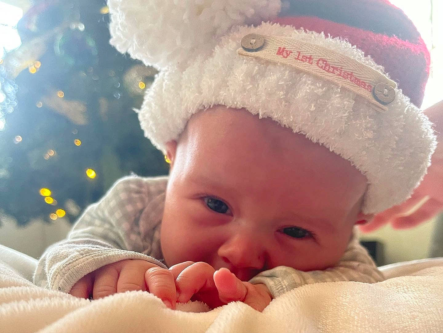 Elayna joined the competition — help win amazing prizes! baby, baby_sleeping, baby_toddler_clothing, cap, cheek, chin, comfort, ear, finger, gesture, happy, headgear, lip, nose, person, photograph, pink, skin, textile, toddler