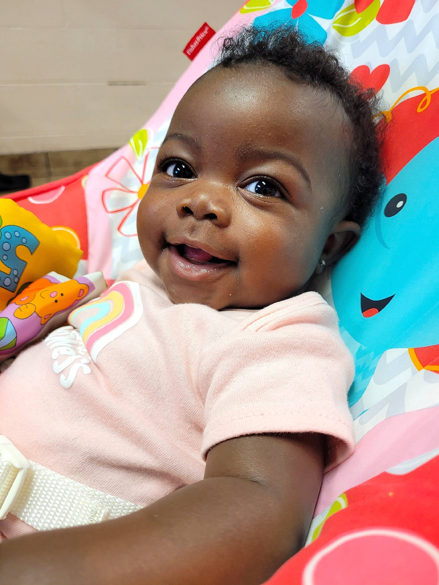 Noelani is registered to the contest to win money with this photo: baby, baby_playing_with_toys, baby_products, baby_toddler_clothing, cheek, child, chin, event, eye, fun, happy, laugh, leisure, party, person, play, sitting, skin, smile, t_shirt