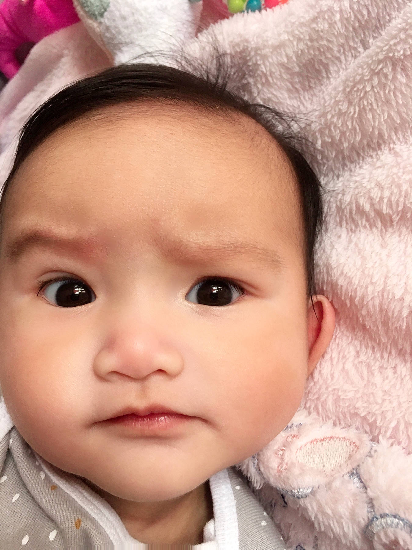Aubrielle joined the competition — help win amazing prizes! baby, beauty, cap, cheek, child, chin, close_up, eye, eyebrow, eyelash, face, happy, head, iris, lip, nose, person, pink, skin, toddler