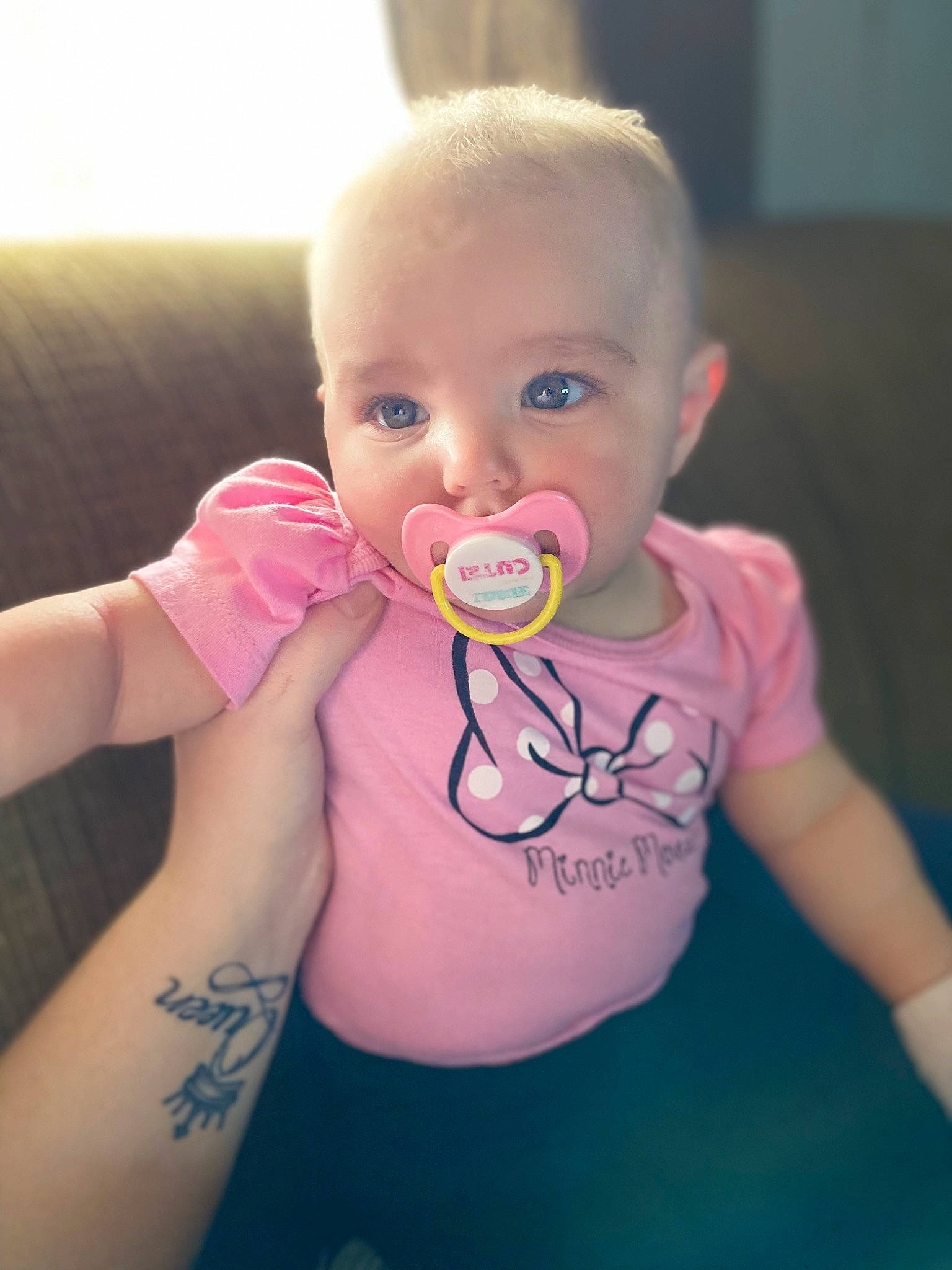 Annika joined the competition — help win amazing prizes! arm, baby, baby_toddler_clothing, cheek, chin, cool, eye, eyebrow, eyelash, finger, flash_photography, happy, iris, joint, lip, neck, nose, person, shoulder, skin