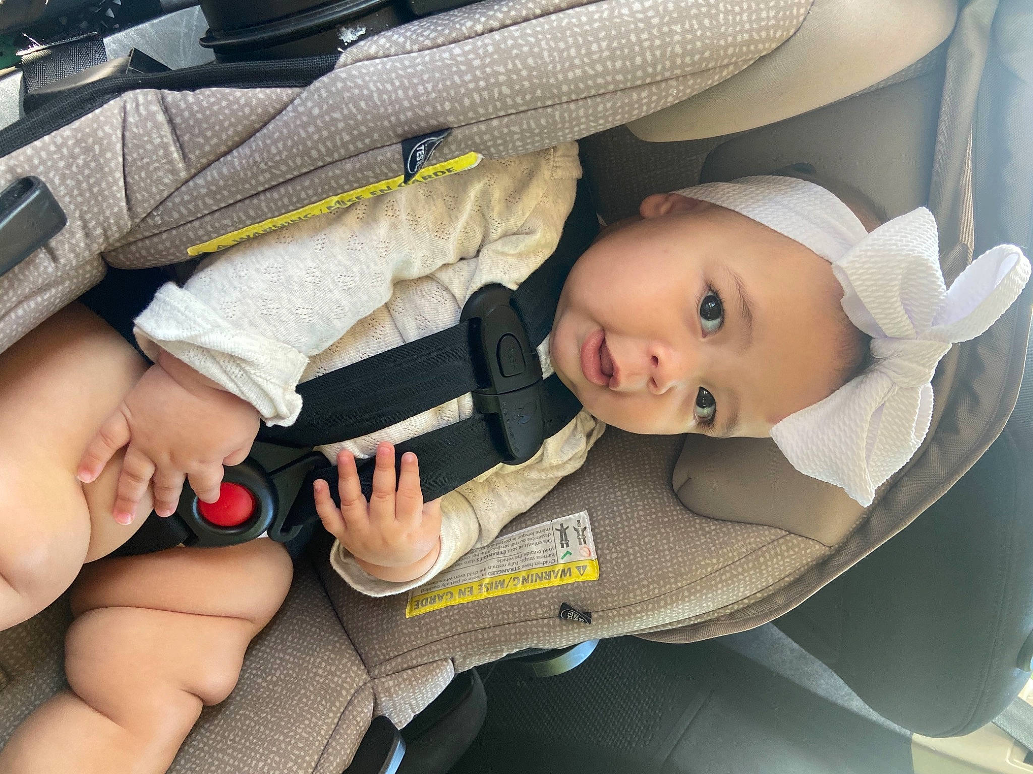 Natalia joined the competition — help win amazing prizes! auto_part, baby, baby_carriage, baby_products, baby_safety, baby_toddler_clothing, car_seat, cheek, child, comfort, facial_expression, finger, gesture, hand, lap, nail, person, product, skin, thumb