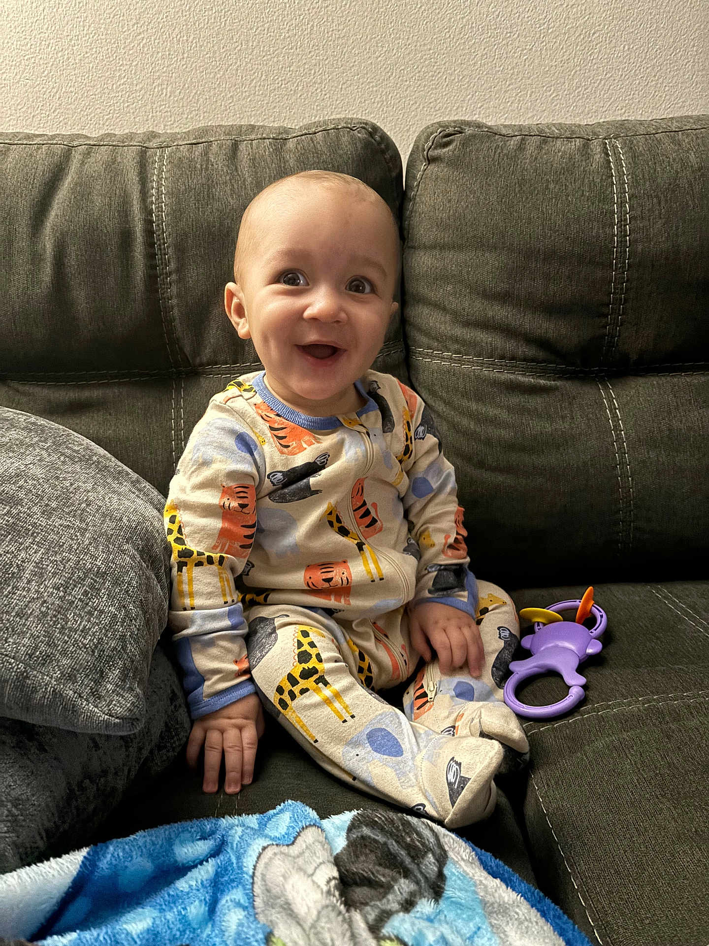 Diantae joined the competition — help win amazing prizes! architecture, baby, building, clothing, couch, cushion, face, furniture, happy, head, homedecor, hosiery, indoors, livingroom, pajamas, person, photography, portrait, sitting, sock