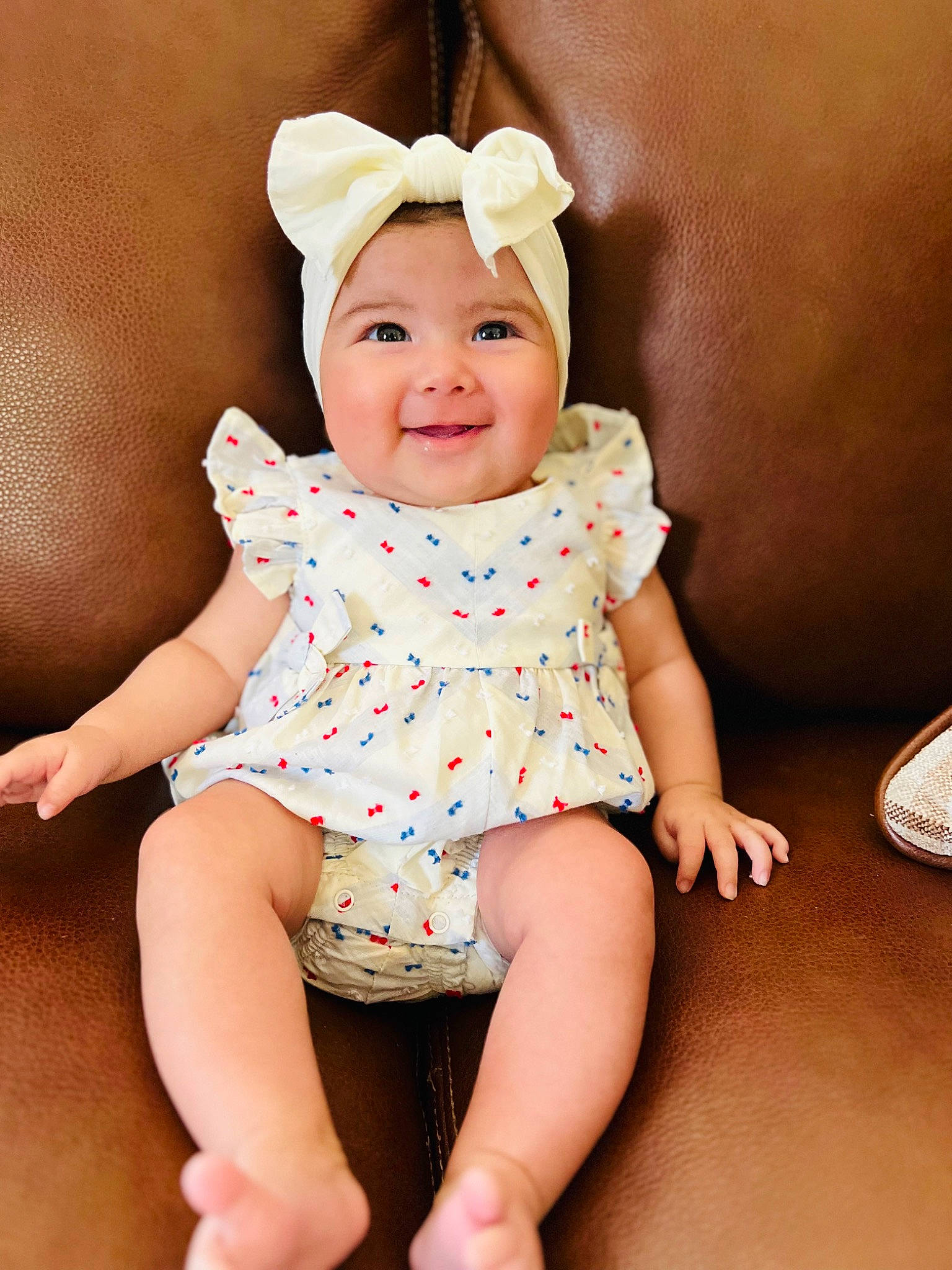 Paolett joined the competition — help win amazing prizes! baby, baby_toddler_clothing, child, comfort, embellishment, fashion_accessory, flash_photography, grass, happy, headwear, human_leg, iris, joy, knee, pattern, person, pink, sitting, skin, sleeve