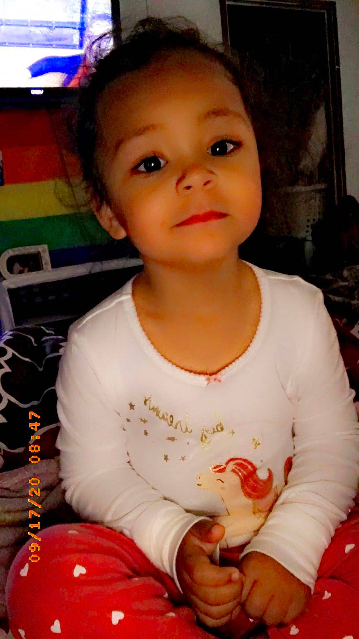 Greyson joined the competition — help win amazing prizes! baby, baby_toddler_clothing, black_hair, bracelet, cheek, child, child_model, eye, eyebrow, face, forehead, hairstyle, hand, iris, lap, long_sleeved_t_shirt, nose, person, sitting, toddler