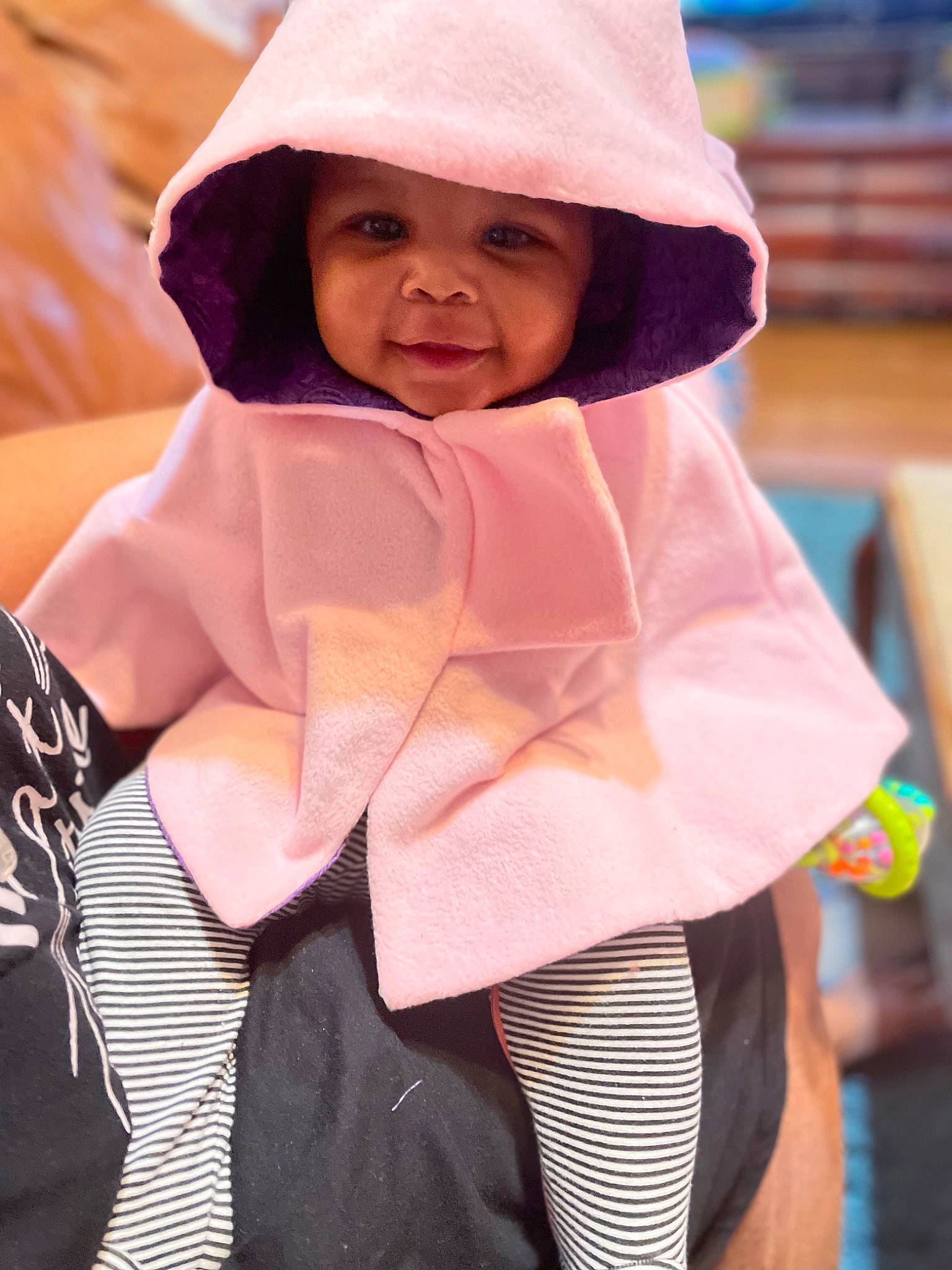 Innocence is registered to the contest to win money with this photo: baby, blond, cap, chin, eye, face, fashion_accessory, fun, happy, headgear, headwear, lip, magenta, neck, people, person, pink, skin, sleeve, smile