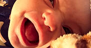 Saylor is registered to the contest to win money with this photo: baby, smiling, blanket, cozy, face, infant, child, closeup, portrait, happy, cute, soft, warm, comfort, sleepwear, cuddle, expression, indoor, person, toddler