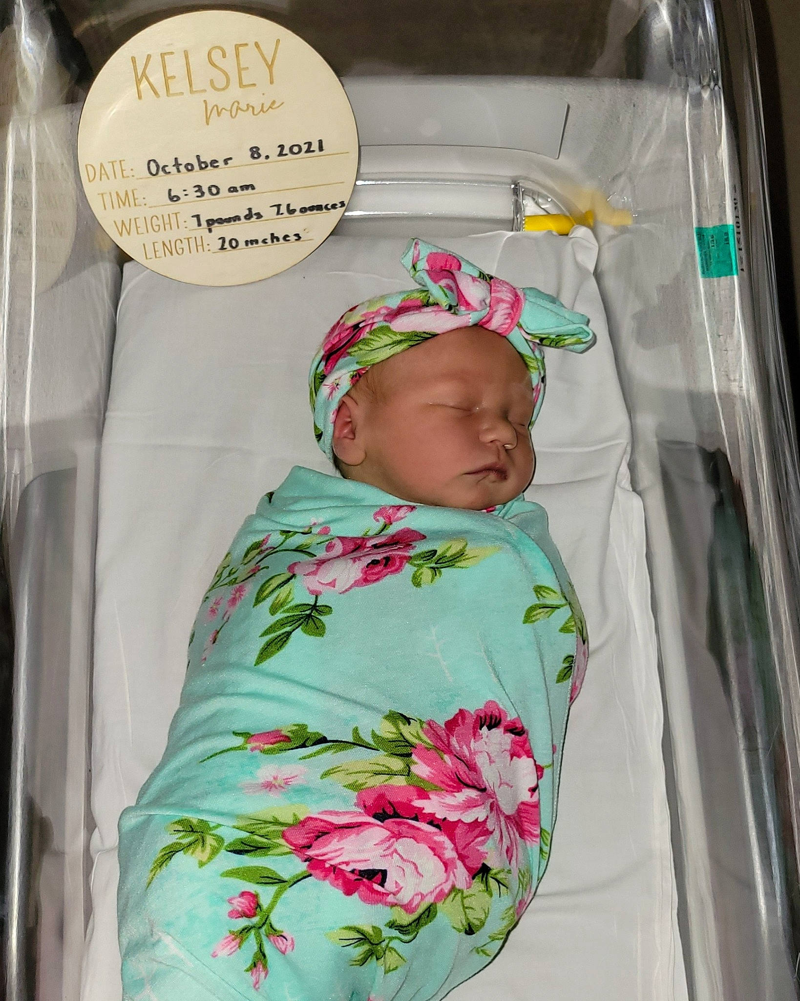 Kelsey is registered to the contest to win money with this photo: baby, baby_products, baby_safety, baby_sleeping, baby_toddler_clothing, bedding, child, comfort, handwriting, hat, headgear, linens, magenta, pattern, person, pink, product, sleeve, t_shirt, textile