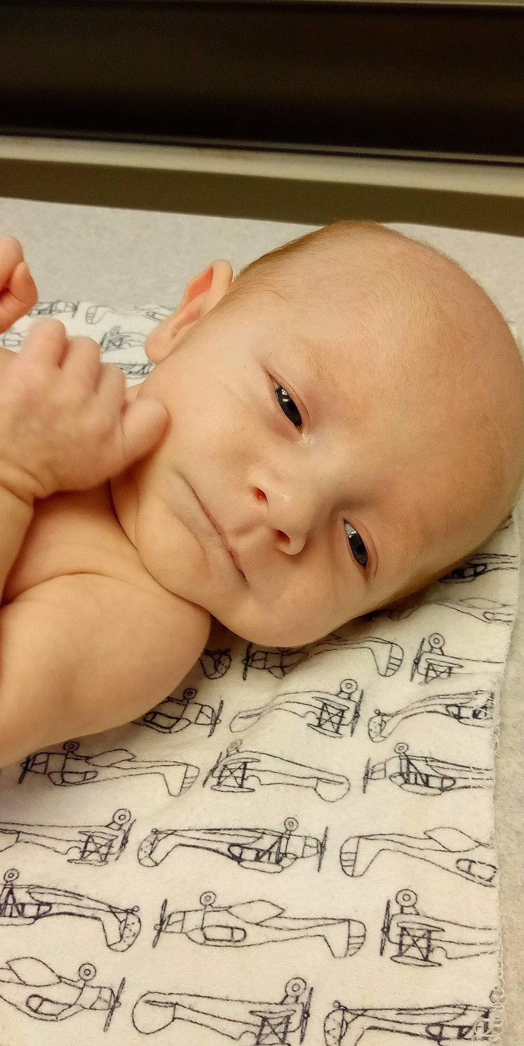 Huntley is registered to the contest to win money with this photo: baby, cheek, chest, child, chin, comfort, eye, eyebrow, eyelash, finger, gesture, happy, head, lip, mouth, neck, nose, person, skin, thumb